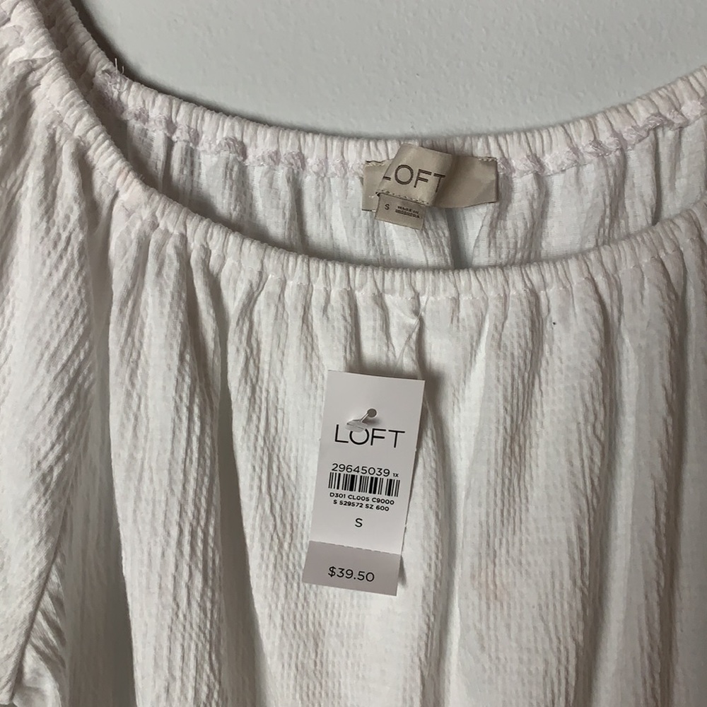 NWT - LOFT Peasant Top S - Picture 4 of 7